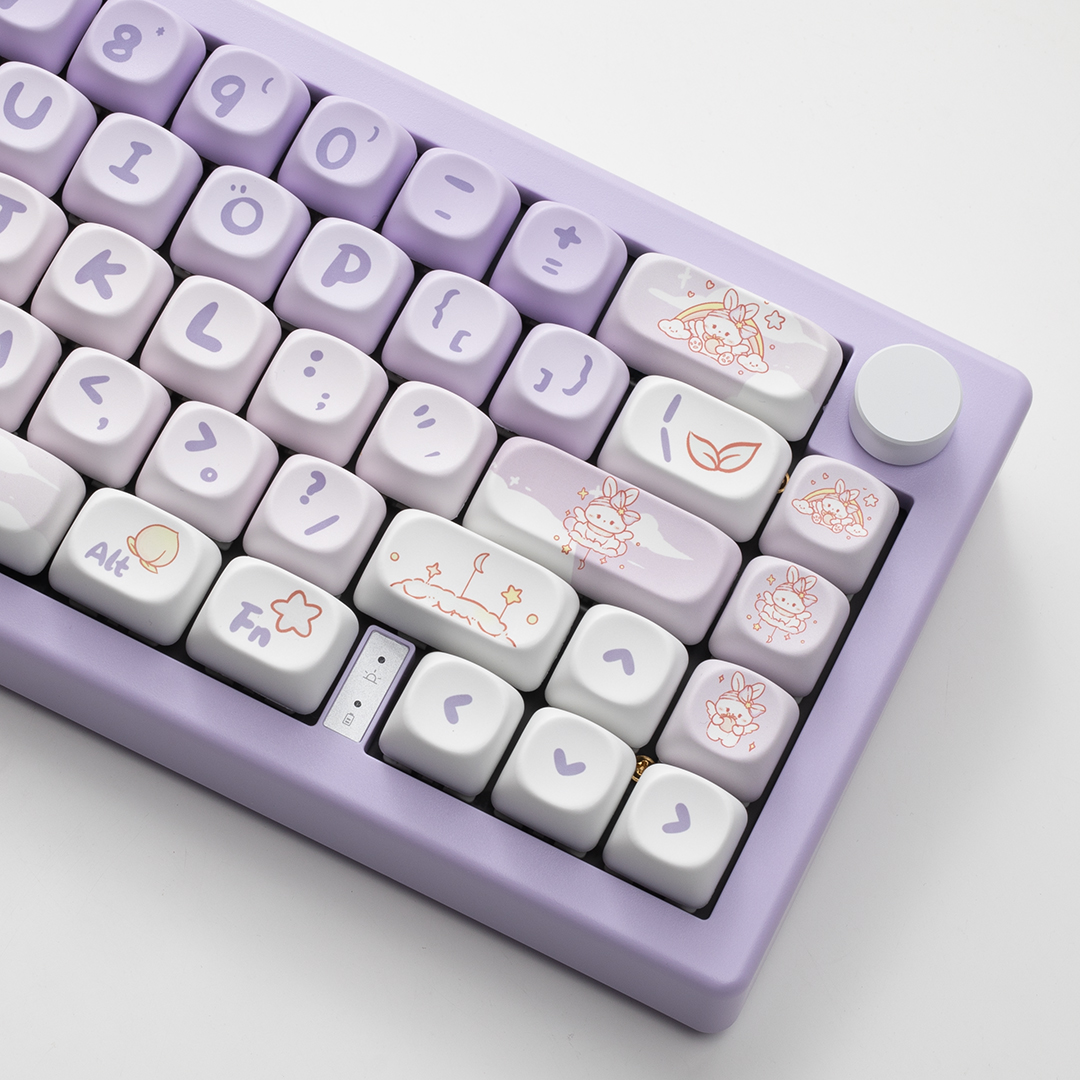 紫色ESC66旋钮机械键盘套件