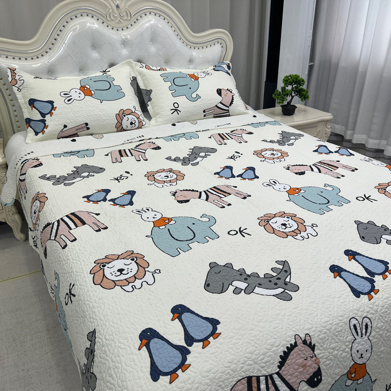 新款双面纯棉床盖单件四季加厚夹棉床单绗缝三件套全棉榻榻米褥垫,床上用品,床盖,淘宝优惠券,粉丝福利购,淘宝优惠卷