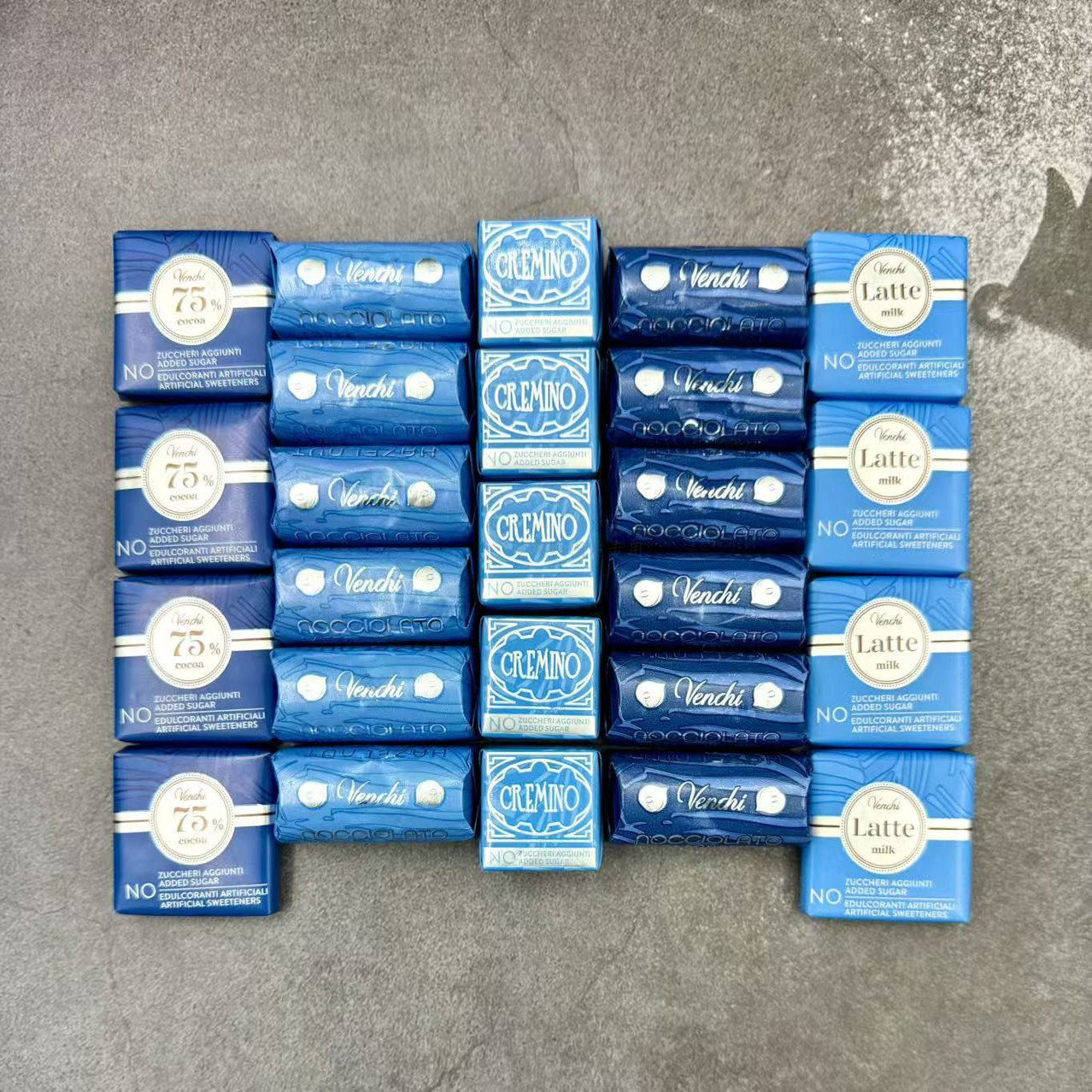 现货 意大利进口闻绮Venchi无糖无糖醇牛奶巧克力喜糖零食