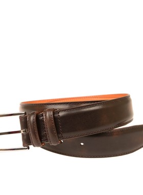 优惠促销 carmina 高档男士正装休闲手工皮带腰带 2色 西班牙名品