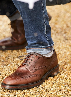 LOAKE 1880 Badminton_G 英国名鞋 男士手工固特异布洛克皮鞋 2色