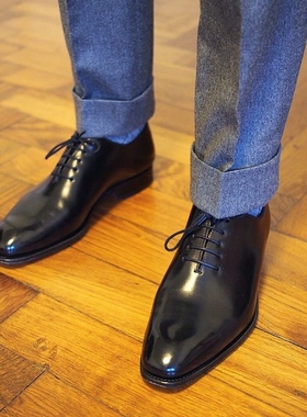 CARMINA 00910_EE 西班牙男士正装休闲固特异一片式手工皮鞋 多色