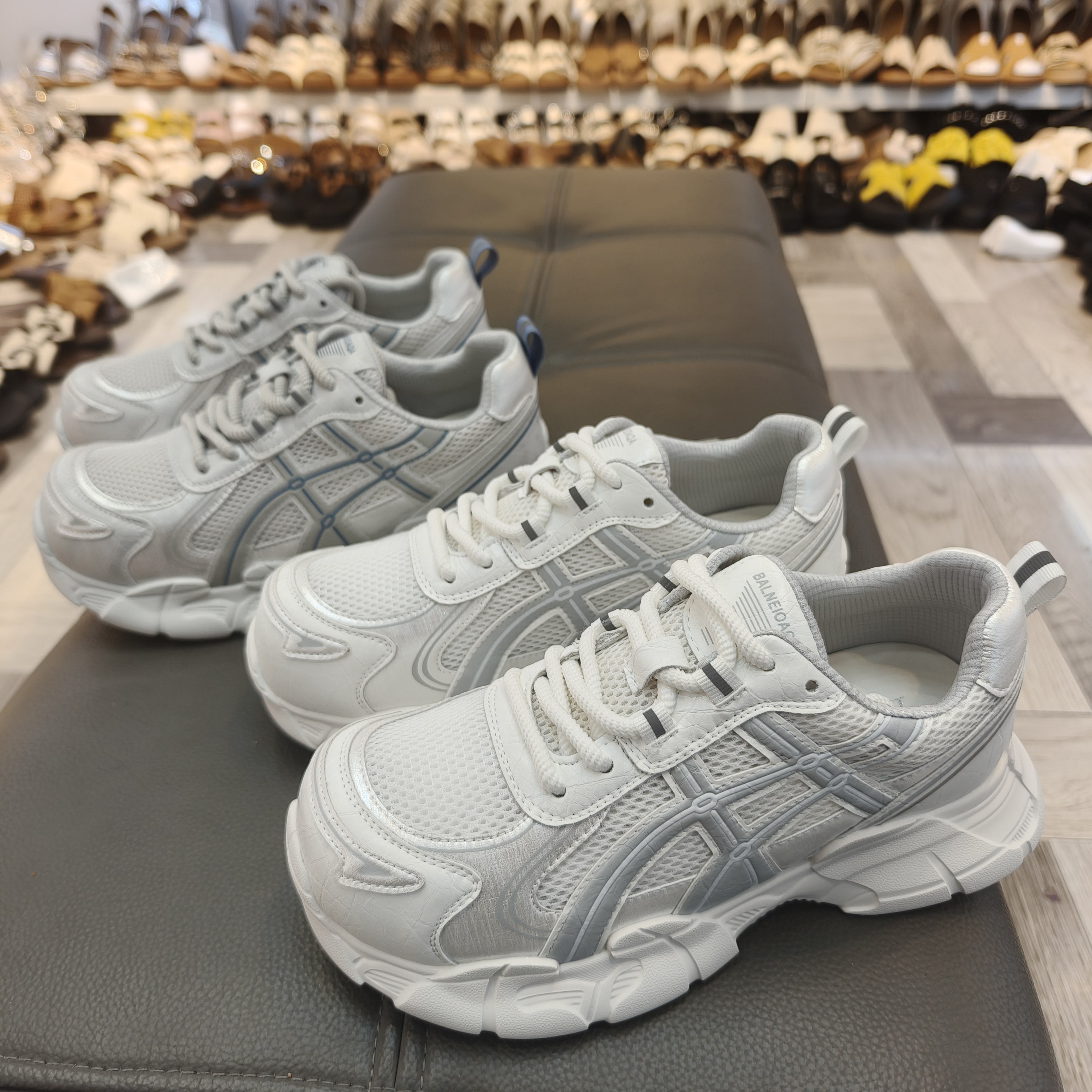 实体店女鞋2026春夏季薄网轻便厚底老爹鞋女百搭运动鞋罗曼6307