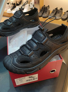 实体店洞洞鞋男2025夏季网面透气运动凉鞋包头沙滩鞋巨邦66803