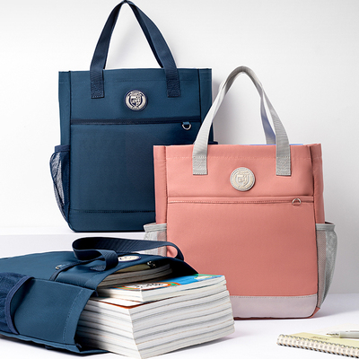 得力手提式牛津布资料课本文件袋