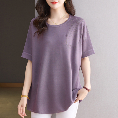 柔软透气洋气宽松遮肚T恤送运险