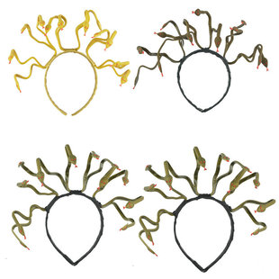 万圣节饰品女士美杜莎Medusa cosplay道具头饰梅杜莎蛇发女妖发箍