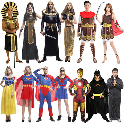 万圣节表演服装罗马战士服装埃及服装英雄联盟服饰公主裙子情侣服