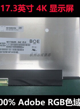 联想Thinkpad P17 Gen1 4k液晶屏幕 NE173QUM-N42 FRU 5M10Z54427