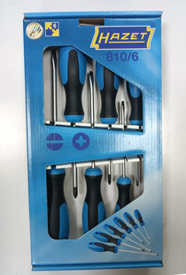哈蔡特HAZET德国810/6 810T/6 6支一字十字 6支梅花 螺丝刀套装