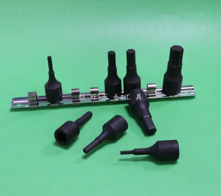 进口日本KOKEN 3/8方 3-12mm 8件组内六角旋具套筒 RS3012M/8-L52