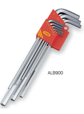 进口日本前田TONE工具9件套装英制平头1/16-3/8内六角扳手 ALB900