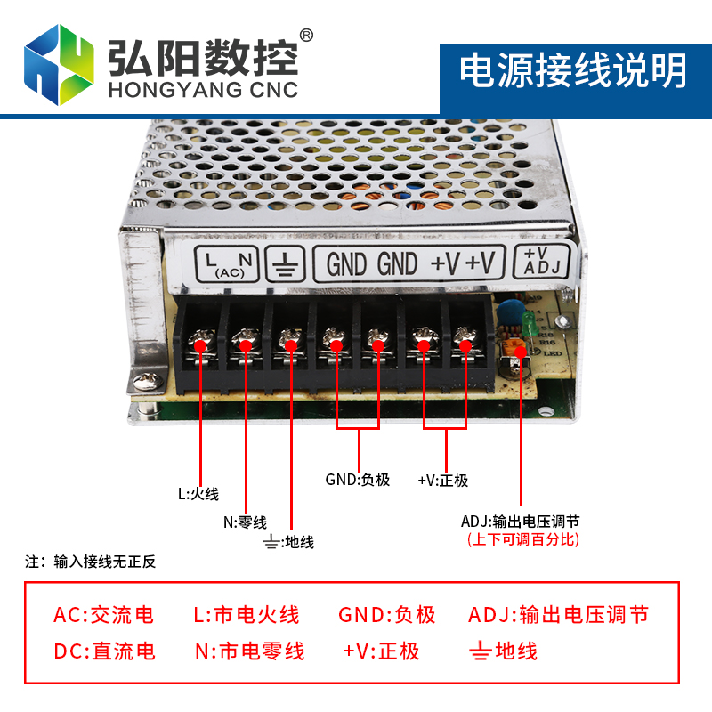 销雕刻机配件40V46V460W10A开关电源雕刻机电源步进电机电源库