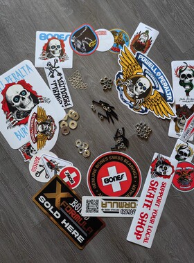 Powell Bones滑板贴纸配件尼帽碗垫轴衬轴套桥钉垫圈周边HSOC滑板