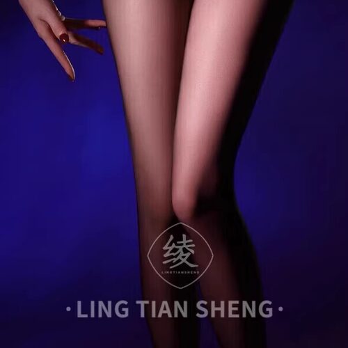 绫天生丝滑性感超薄黑丝袜连裤袜