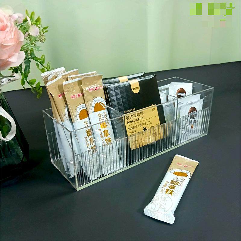 亚克力透明桌面收纳盒活动DIY可调节任意分隔盒桌面化妆品展示盒