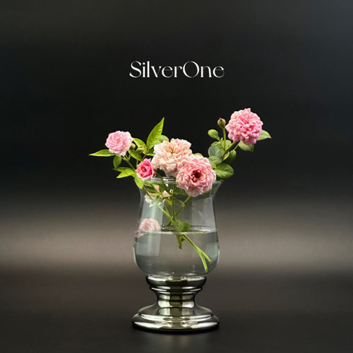 SilverOne陶瓷玻璃两用花瓶烛台