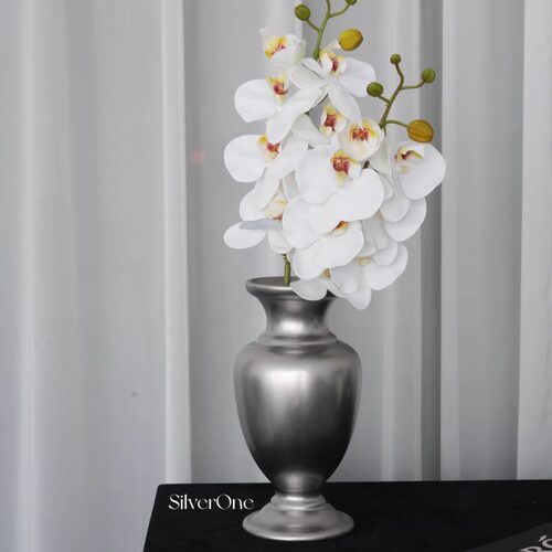 SilverOne高级磨砂质感中式花瓶