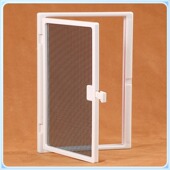 外开窗纱窗防蚊把手突出加装 小窗口配件单买自粘纱网 纱窗网自装