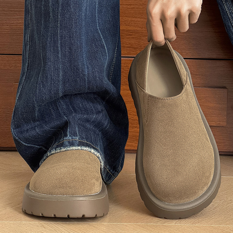 小土豆厚底全包勃肯鞋男女休闲一脚蹬2026春季新款乐福鞋透气懒人