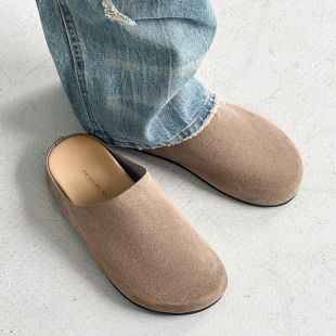 透气懒人一脚蹬情侣穆勒鞋 2026夏季 男女包头半拖鞋 勃肯鞋 休闲 新款