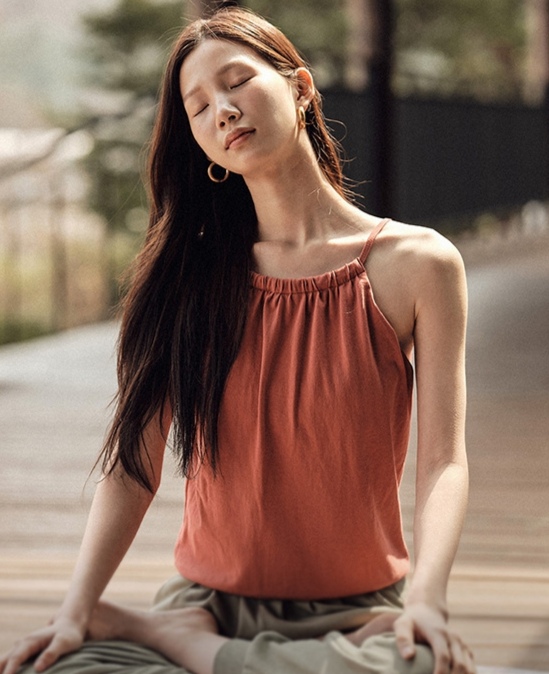 中式挂脖健身吊带肚兜瑜伽背心女运动衣服休闲设计感纯棉瑜珈上衣