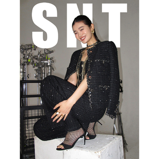 黑金高定香风外套半裙套装 级别 镇场子 SNT