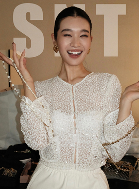 SNT 【吸引力法则】仿佛把碎钻穿在身上的闪亮片外套