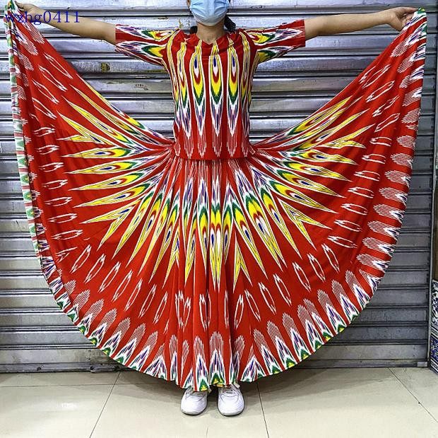 新疆新款女士套装舞蹈服短袖中袖上衣T恤半截裙裙子大摆裙子民族,女装/女士精品,民族服装/舞台装,淘宝优惠券,粉丝福利购,淘宝优惠卷