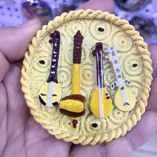 新疆特色美食冰箱贴馕饼羊肉串磁贴旅游纪念品赛里木湖坎儿井吸铁