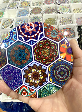 新疆工艺品装饰餐桌茶几咖啡奶茶隔热杯垫盘锅垫伴手礼陶瓷旅游纪
