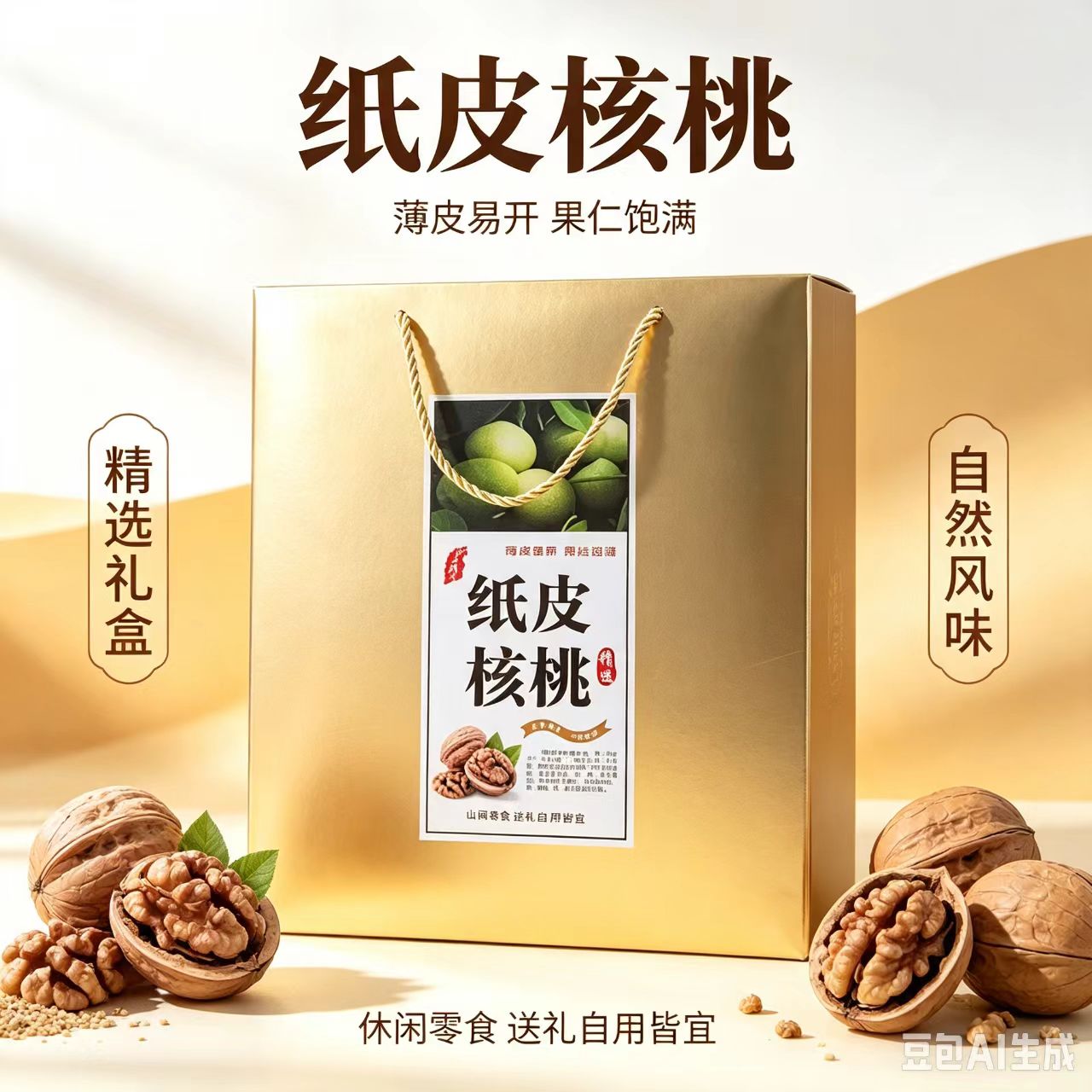 新疆特产阿克苏纸皮手剥烤熟坚果