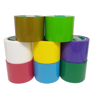 透明封箱胶7cm彩色包装 胶布红色白色黑色粉色紫色绿色米黄色蓝色