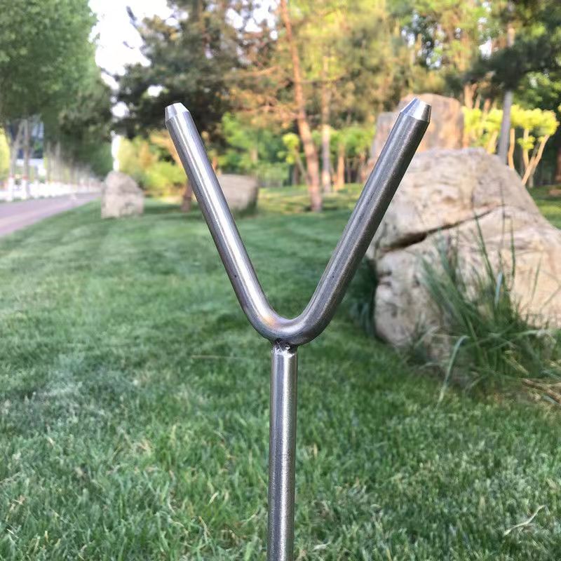 新款加厚不锈钢海竿支架Y字