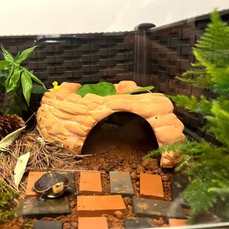黄缘龟乌龟躲避屋窝保湿小红陶瓦片天然爬宠躲避洞穴造景大号,宠物/宠物食品及用品,爬宠缸/箱,淘宝优惠券,粉丝福利购,淘宝优惠卷