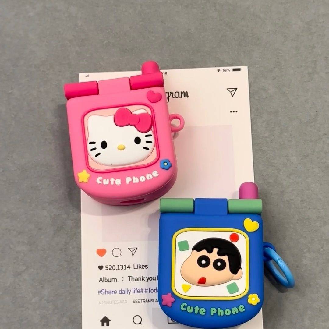 华强北七代小灵通AirPods4保护套AirPodsPro2耳机套带五代六代3代airpods3女防摔耳机壳