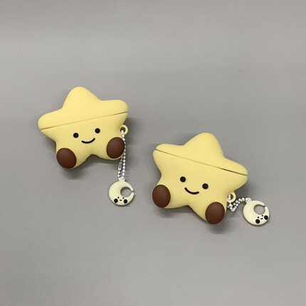 月亮星星耳机壳苹果适用AirPods4代Pro2新款卡通小众防摔保护套3