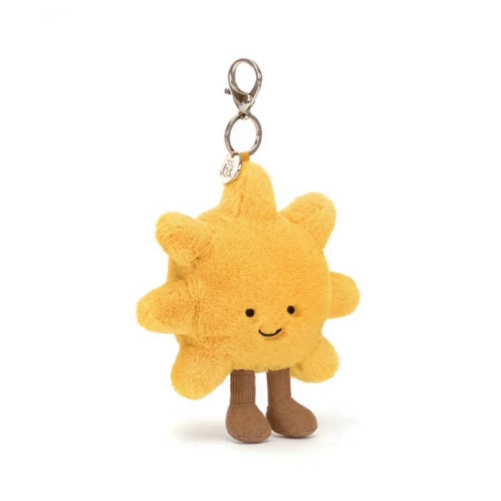 英国jellycat太阳挂件钥匙扣太阳花包挂件钥匙扣毛绒公仔生日礼物图片