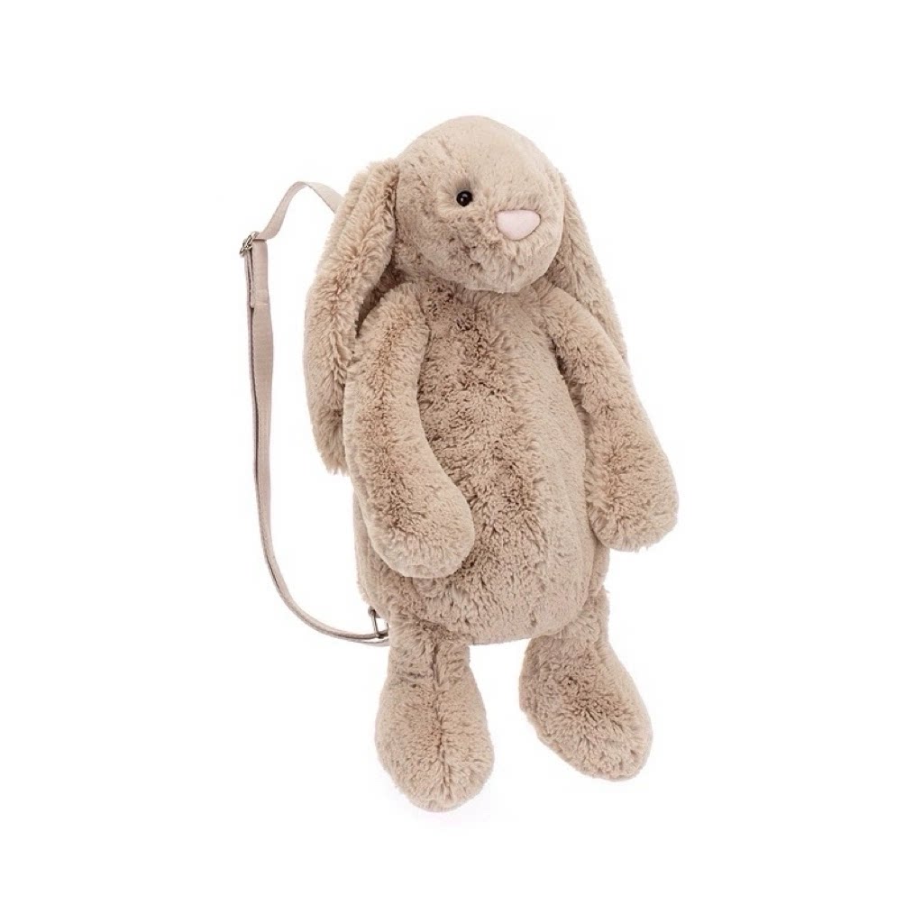 英国Jellycat害羞米色邦尼兔背包毛绒玩具玩偶兔子周边包包生日礼图片