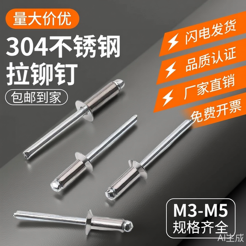 304不锈钢沉头抽芯铆钉