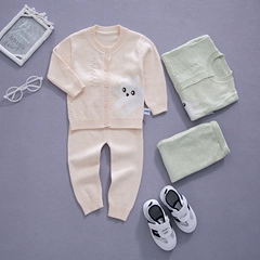 Bộ đồ lót cho bé Bộ đồ dày cho bé sơ sinh Màu sắc quần áo cotton mùa xuân thu đông Bộ đồ bé cho bé - Bộ quà tặng em bé