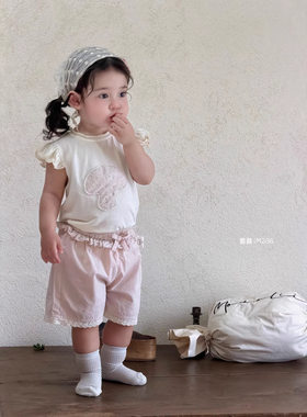 茉茉哩2026夏季女宝宝套装轻薄韩版女童两件套男女宝宝夏装套装透