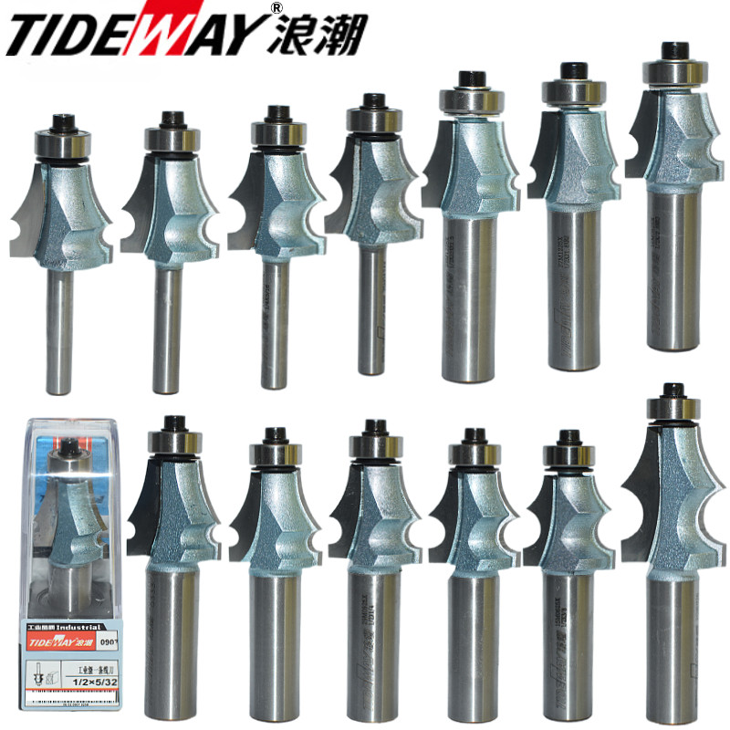 正品浪潮工业级特a一条线刀木工刀具雕刻机床边家具线条轴承铣刀