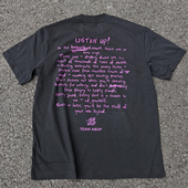 运动休闲宽松短袖 ABDP美式 男士 T恤复古重磅小领口棉质印花260g