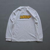新款 纯棉长袖 T恤打底衫 ABDP秋季 美式 运动街头宽松圆领印花上衣