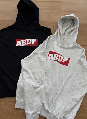 ABDP秋冬男士新款美式毛圈重磅连帽卫衣外套休闲运动宽松上衣