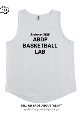 ABDP美式夏季篮球运动印花背心无袖宽松窄肩训练街头休闲跑步健身