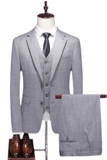 支架图2025秋季西服套装三件套时尚修身礼服格子西装SJT6935P300，男装西服套装，电商D216