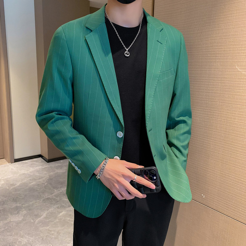 模特图-男士休闲西服韩版修身西装单西外套F6926P165,男装西服套装,电商D216
