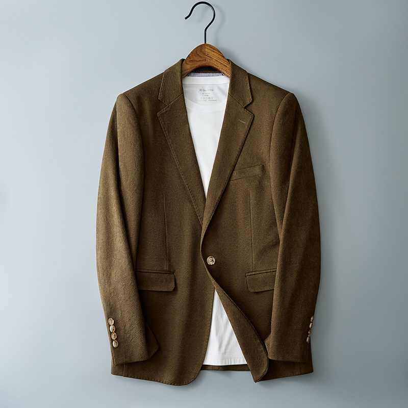 平铺图半里款2025年男士休闲西服修身时尚西装单西外套DX6953P185，男装西服套装，电商D216